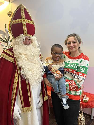 De Kleeschen ass an d'Crèche komm