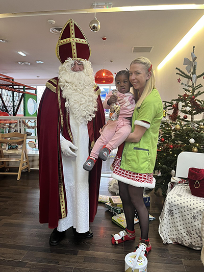 De Kleeschen ass an d'Crèche komm