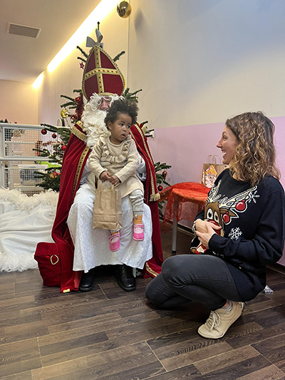 De Kleeschen ass an d'Crèche komm