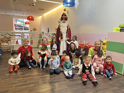 De Kleeschen ass an d'Crèche komm