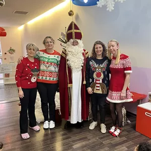 De Kleeschen ass an d'Crèche komm