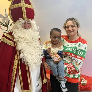 De Kleeschen ass an d'Crèche komm