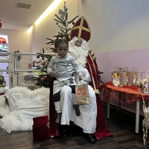 De Kleeschen ass an d'Crèche komm