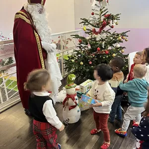 De Kleeschen ass an d'Crèche komm