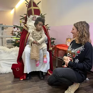 De Kleeschen ass an d'Crèche komm