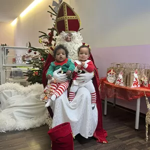 De Kleeschen ass an d'Crèche komm