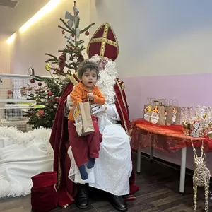 De Kleeschen ass an d'Crèche komm