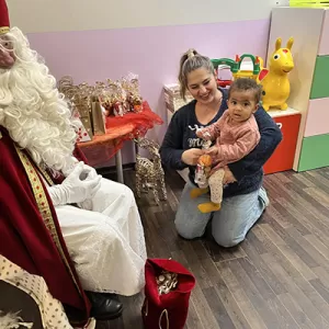 De Kleeschen ass an d'Crèche komm