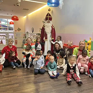 De Kleeschen ass an d'Crèche komm